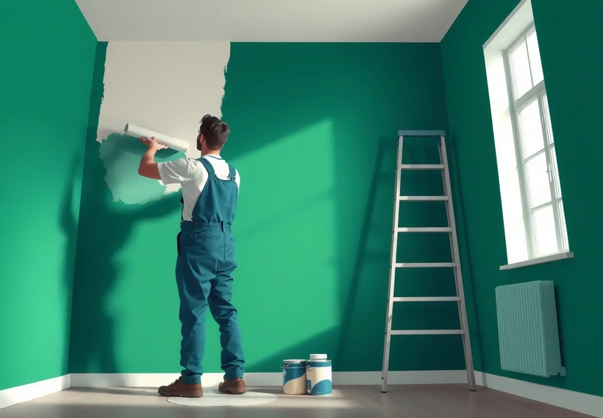 Peintre Triel-sur-Seine 78510 en intervention sur un chantier